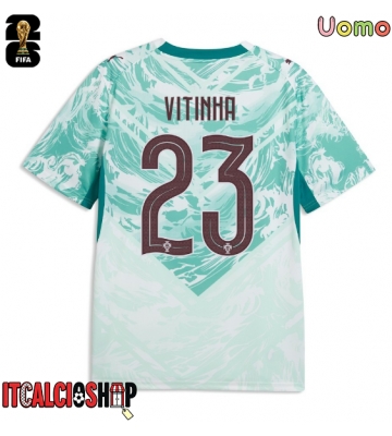 Portogallo Vitinha #23 Seconda Maglia Mondiali 2026 Manica Corta